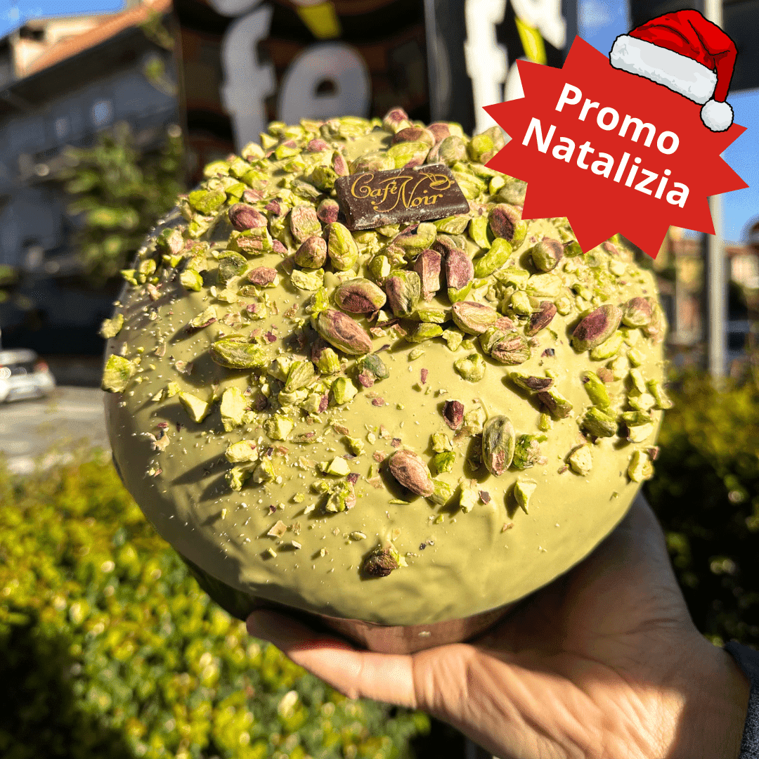 Panettone Artigianale Farcito con crema al Pistacchio (1.2kg)